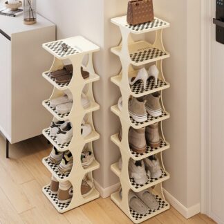 Stackable Shoe Rack Multi-Layer Storage Rack Plastic Shoe