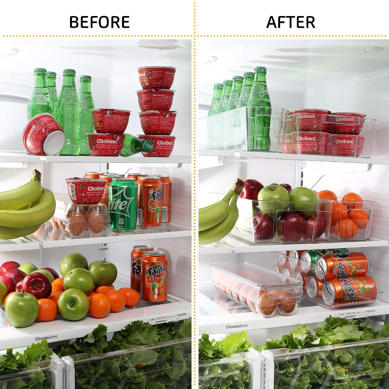 Stackable Storage Fridge Bins - Refrigerator Organizer Bins - Image 3