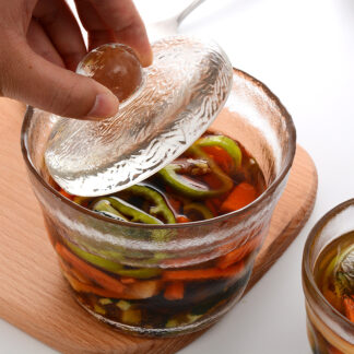 Thicken Transparent Glass Pickle Jar