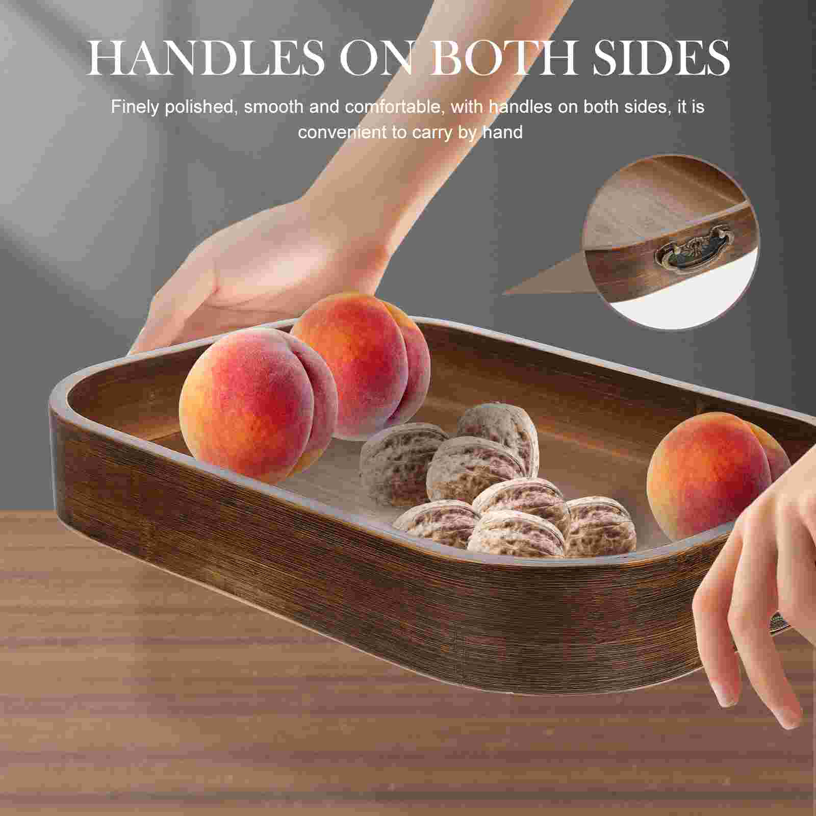 Decorative Rectangle Rustic Wooden Trays Wooden Entryway Trays - Image 6