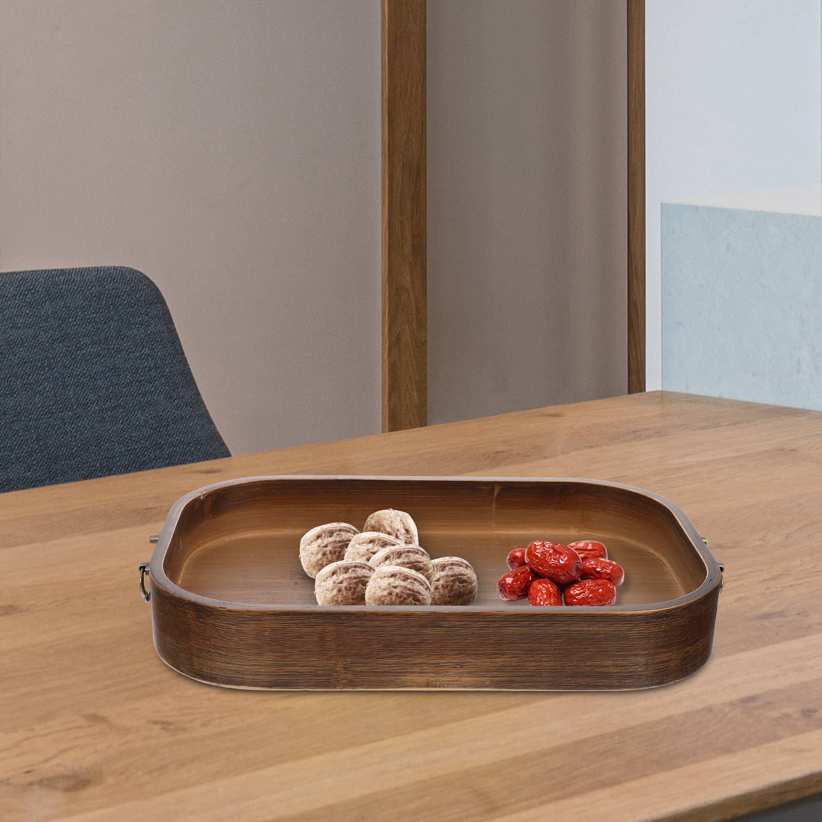 Decorative Rectangle Rustic Wooden Trays Wooden Entryway Trays - Image 5