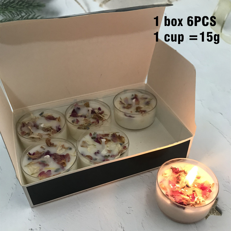 6PCS Home Decoration Scented Soy Wax Candle Set - Image 6