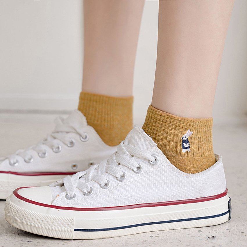Women Cute Cartoon Animal Short Socks - Image 3