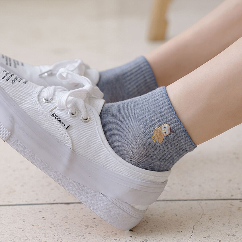 Women Cute Cartoon Animal Short Socks - Image 4