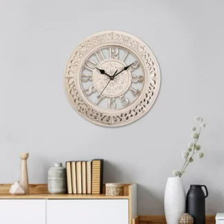 12-Inch Retro European Creative Round Quartz Wall Clock