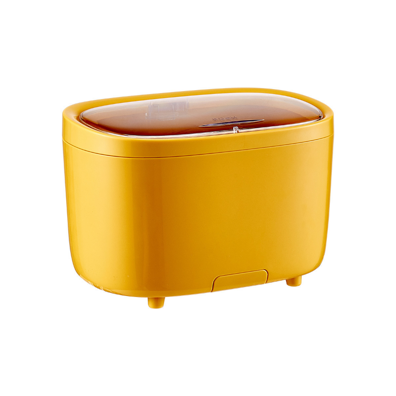 Press Spring Cover, Office Mini Storage Trash Can - Image 5