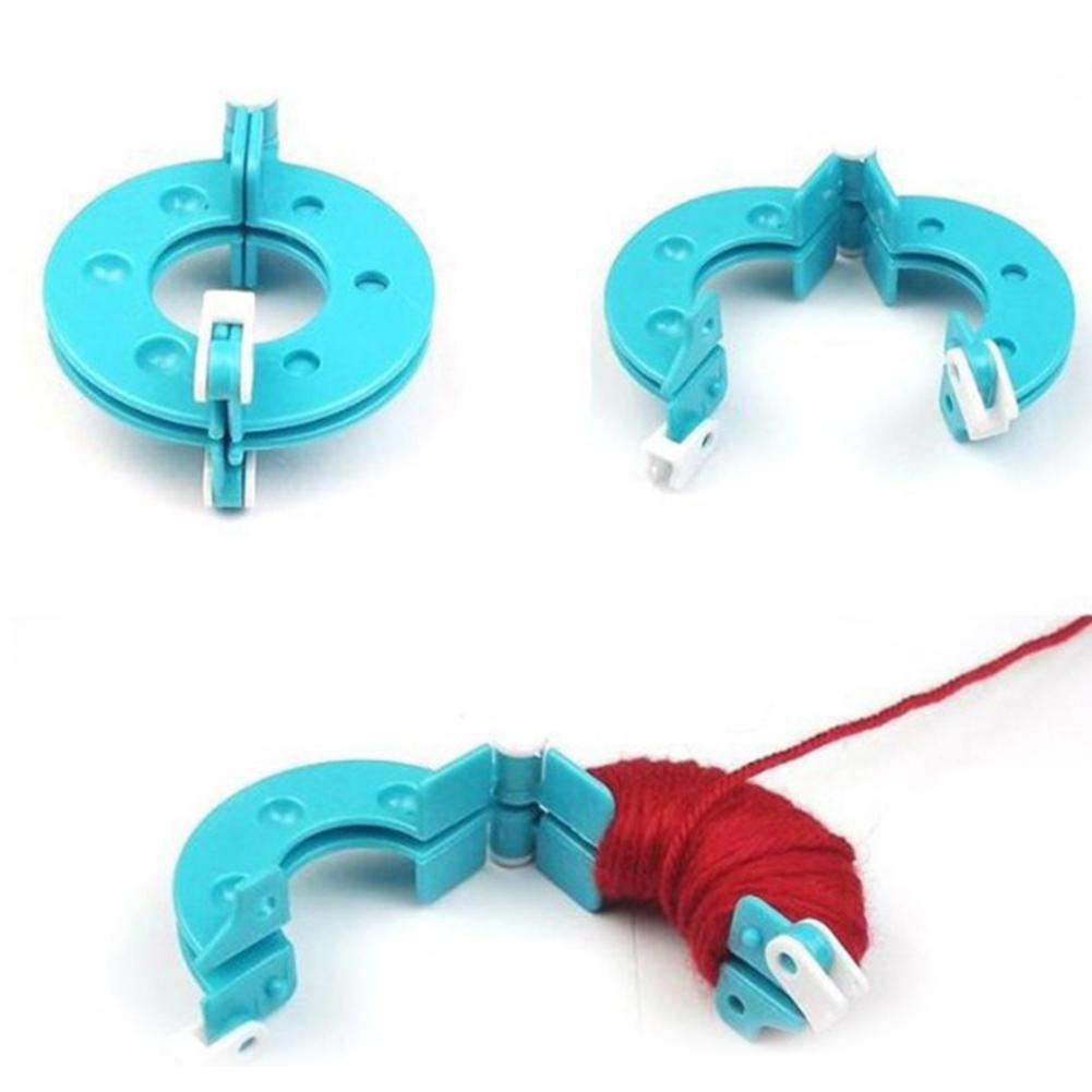 8PCS 4 Sizes Wool Plush Pompon Ball Maker Knitted Tools Yarn Set - Image 4