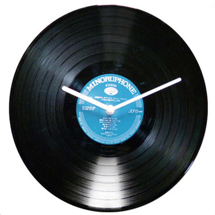 Black Vinyl Record Retro Creative Wall Clock - Image 5
