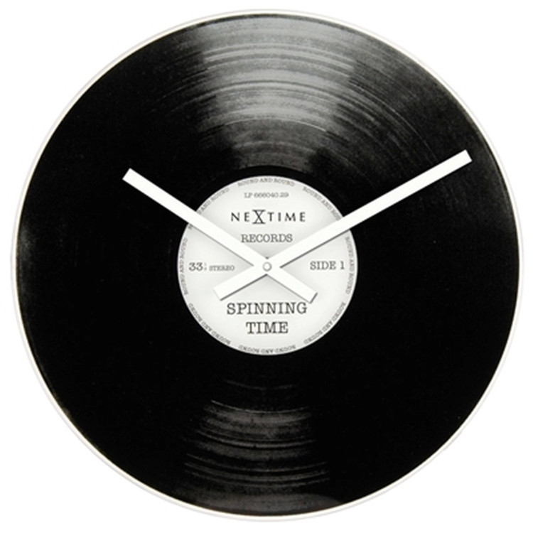 Black Vinyl Record Retro Creative Wall Clock