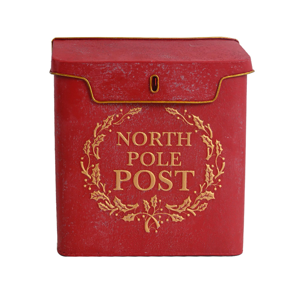 Christmas Metal Wall Mounted Containers Letter Box - Image 2