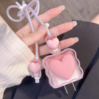 Cute Love Heart Charger Protector Case Cover