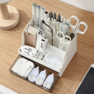 Desktop Storage Box Desk Stationery Organizer
