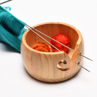Wooden Yarn Knitted Crochet Wool Storage Bowl