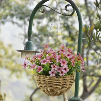 Garden Hanging Wicker Rattan Planter Plant for Home Decor