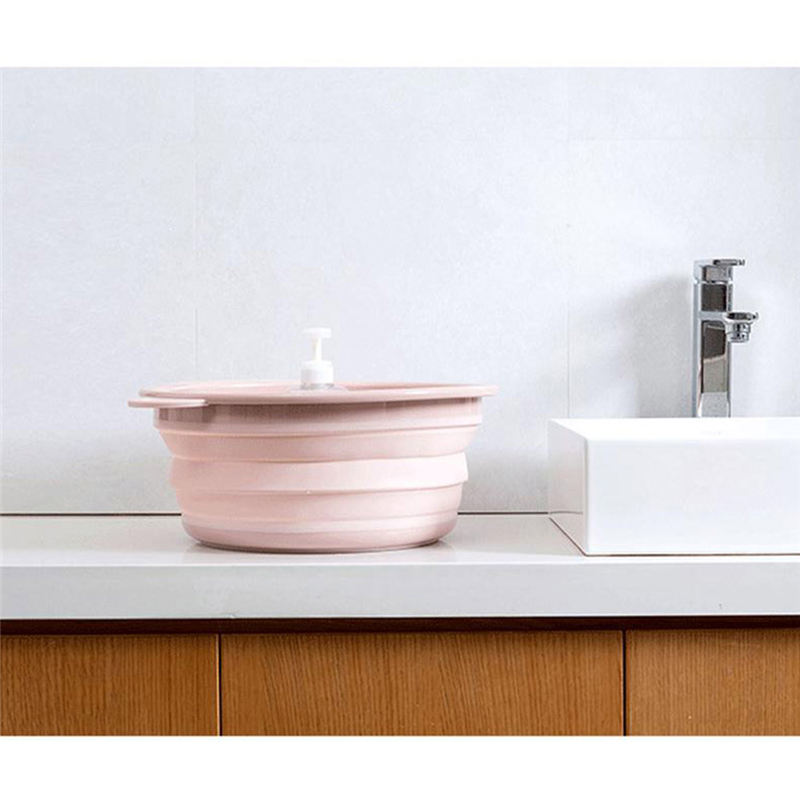 Portable Bathroom Folding Bucket Foldable Basin Tourism Outdoor - Image 2