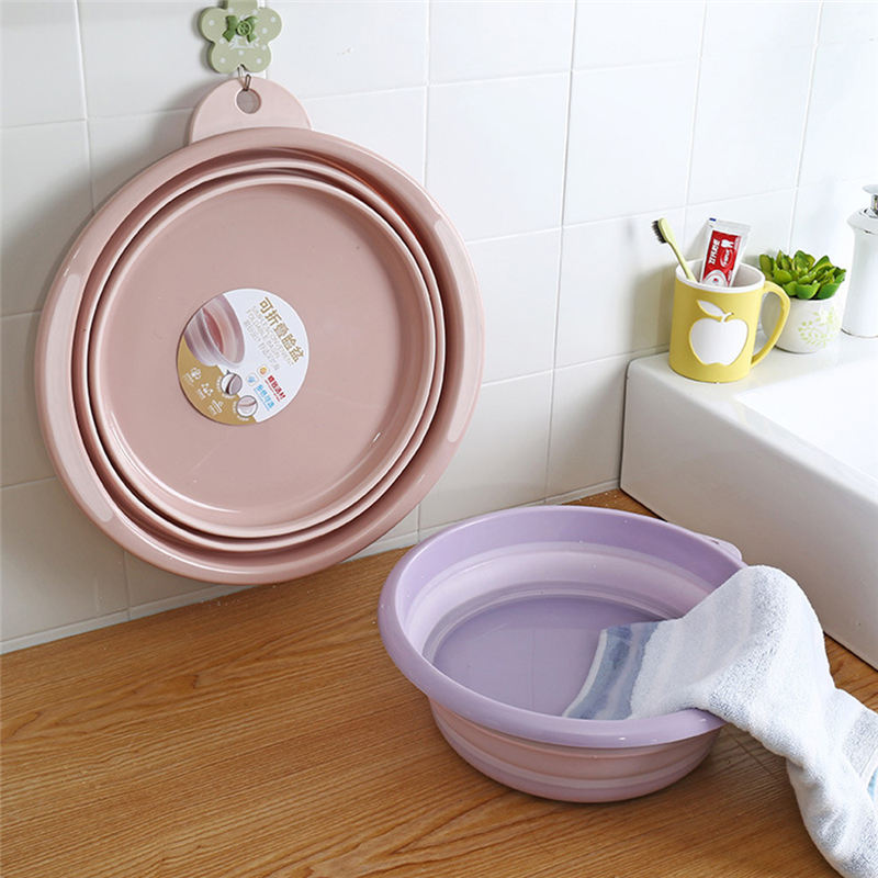 Portable Bathroom Folding Bucket Foldable Basin Tourism Outdoor - Image 3