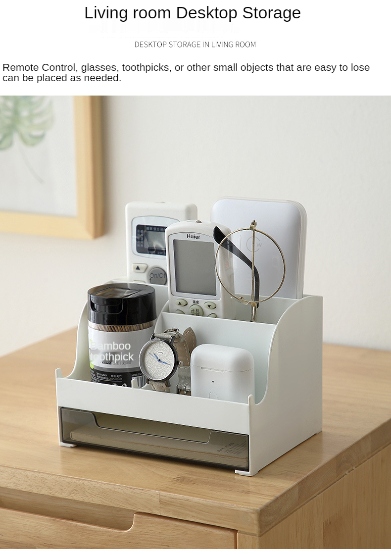 Desktop Storage Box Desk Stationery Organizer - Image 3