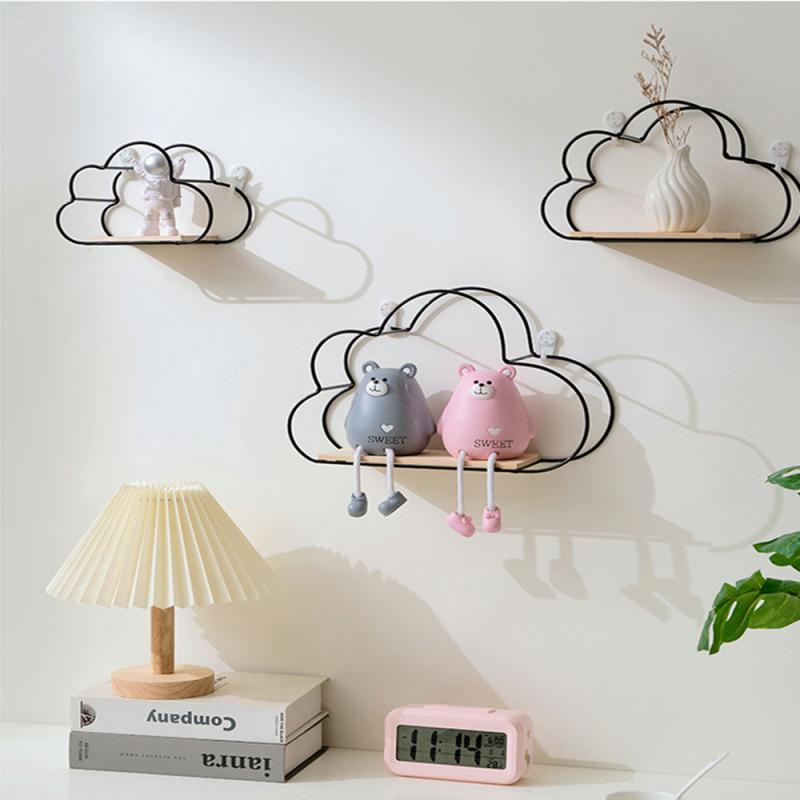 Home Decor DIY Storage Shelf Wall Mount Shelf, Black - Image 2