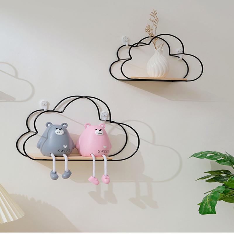 Home Decor DIY Storage Shelf Wall Mount Shelf, Black - Image 3