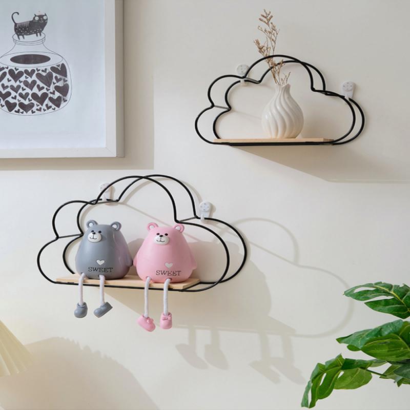 Home Decor DIY Storage Shelf Wall Mount Shelf, Black