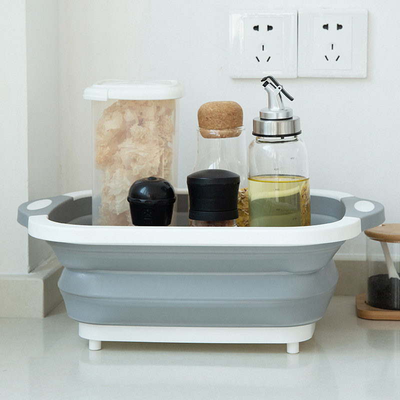 Household Folding Vegetable Basin Chopping Board - Image 4