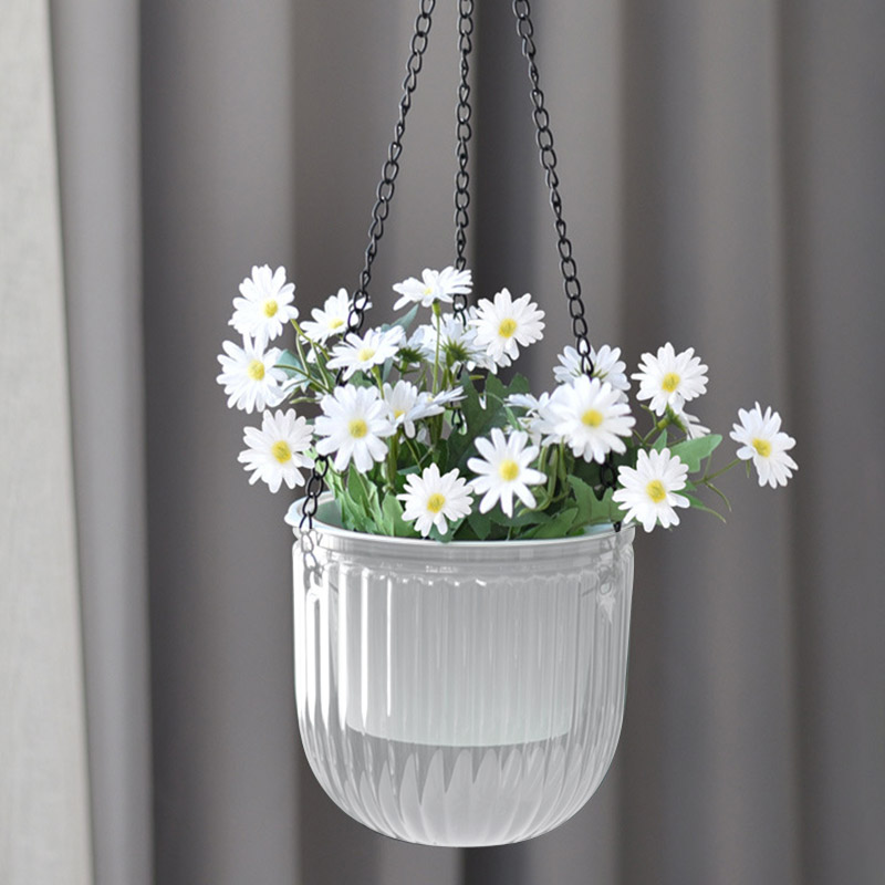 Hydroponic Self Watering Hanging Plastic Flowerpot Planter - Image 2