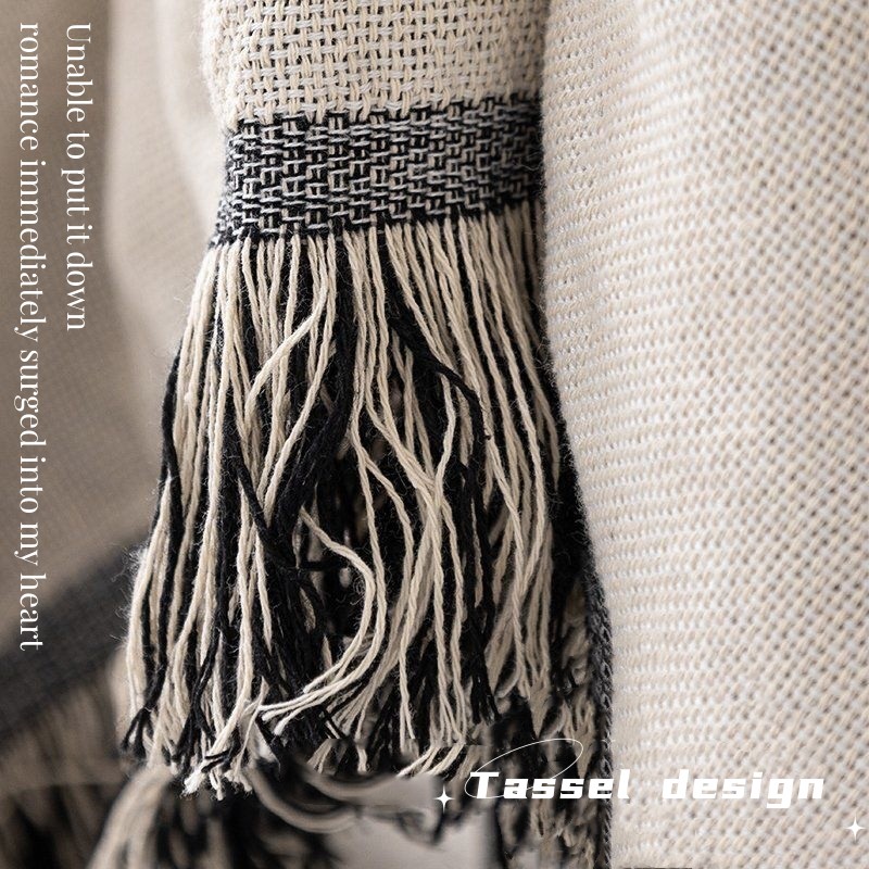 Classic Irregular Circle Throw Blanket for Creative Sofa Cover Ins Household Decor - Image 5