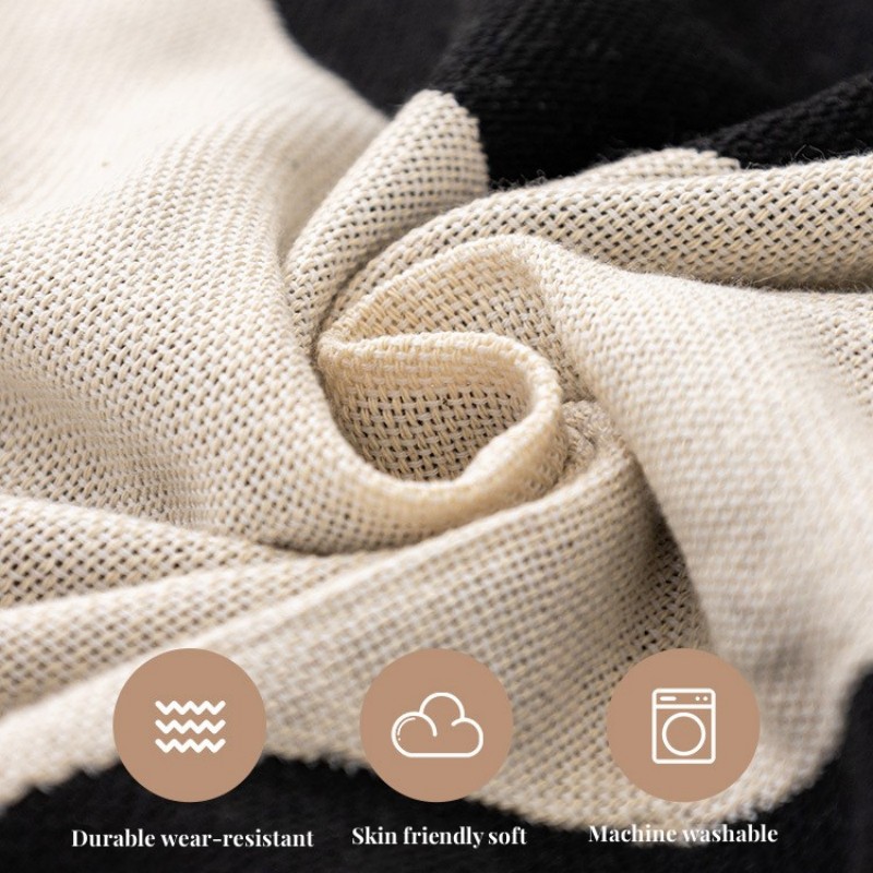 Classic Irregular Circle Throw Blanket for Creative Sofa Cover Ins Household Decor - Image 6