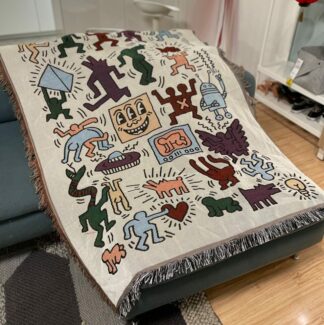 Messy Puzzle Throw Sofa Blanket Covers For Home Sodda Decorations