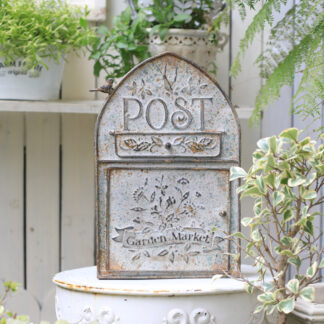 Retro Metal Mailbox Butizone Storage Mail Box for Leaving Message