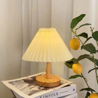 Nordic Pleated USB Table Lamp DIY Foldable 5V 220V Art Night Light
