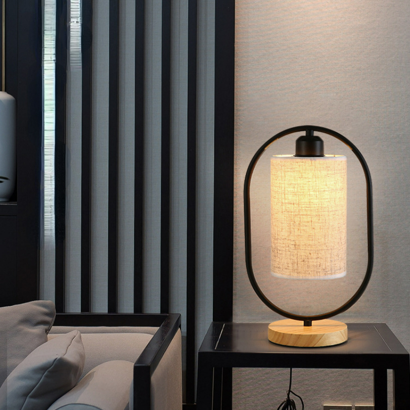 Nordic Style Solid Wood LED Table Lamp Dimming Night Light - Image 2