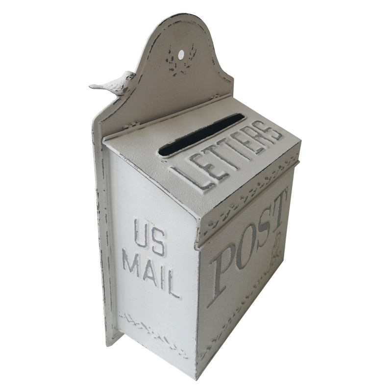 Outdoor Garden Retro Wall Mounted Metal Mailbox Decorative - Image 3