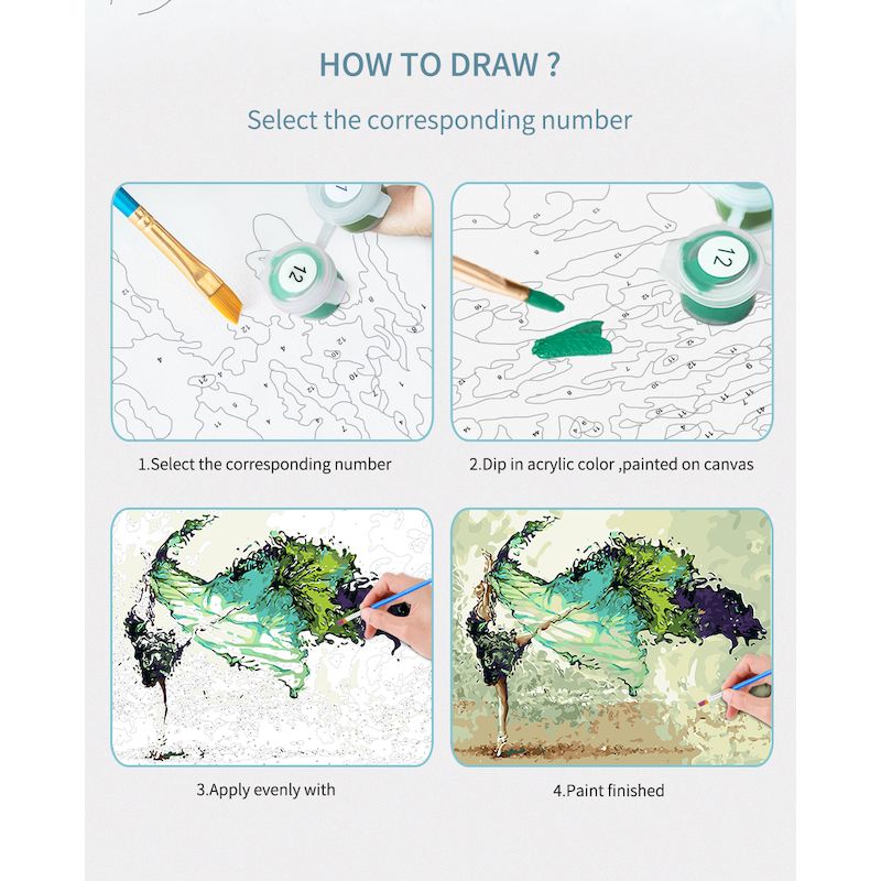 Cat HandPainted Painting Pictures By Number Kits - Image 2