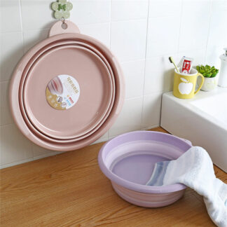 Portable Bathroom Folding Bucket Foldable Basin Tourism Outdoor