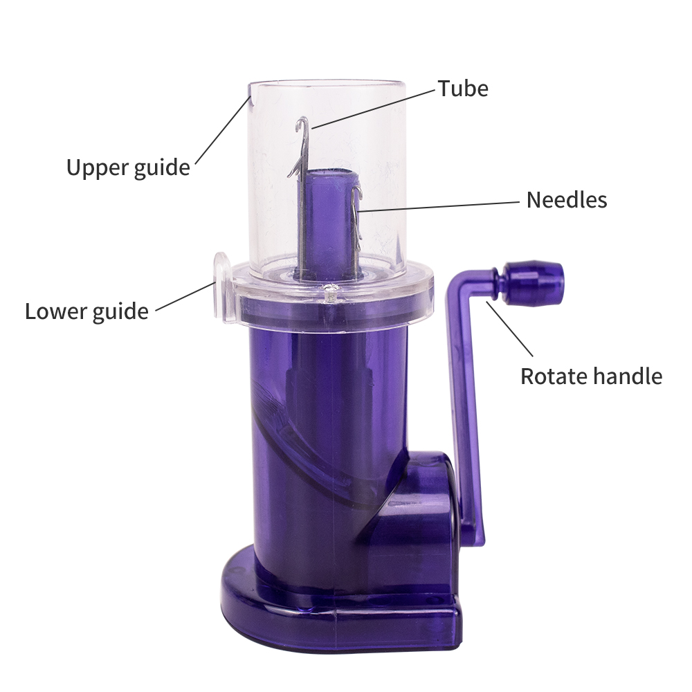 Portable Hand Knitting Machine Embellishment Knit Loom with Hand Crank Accessories - Image 5