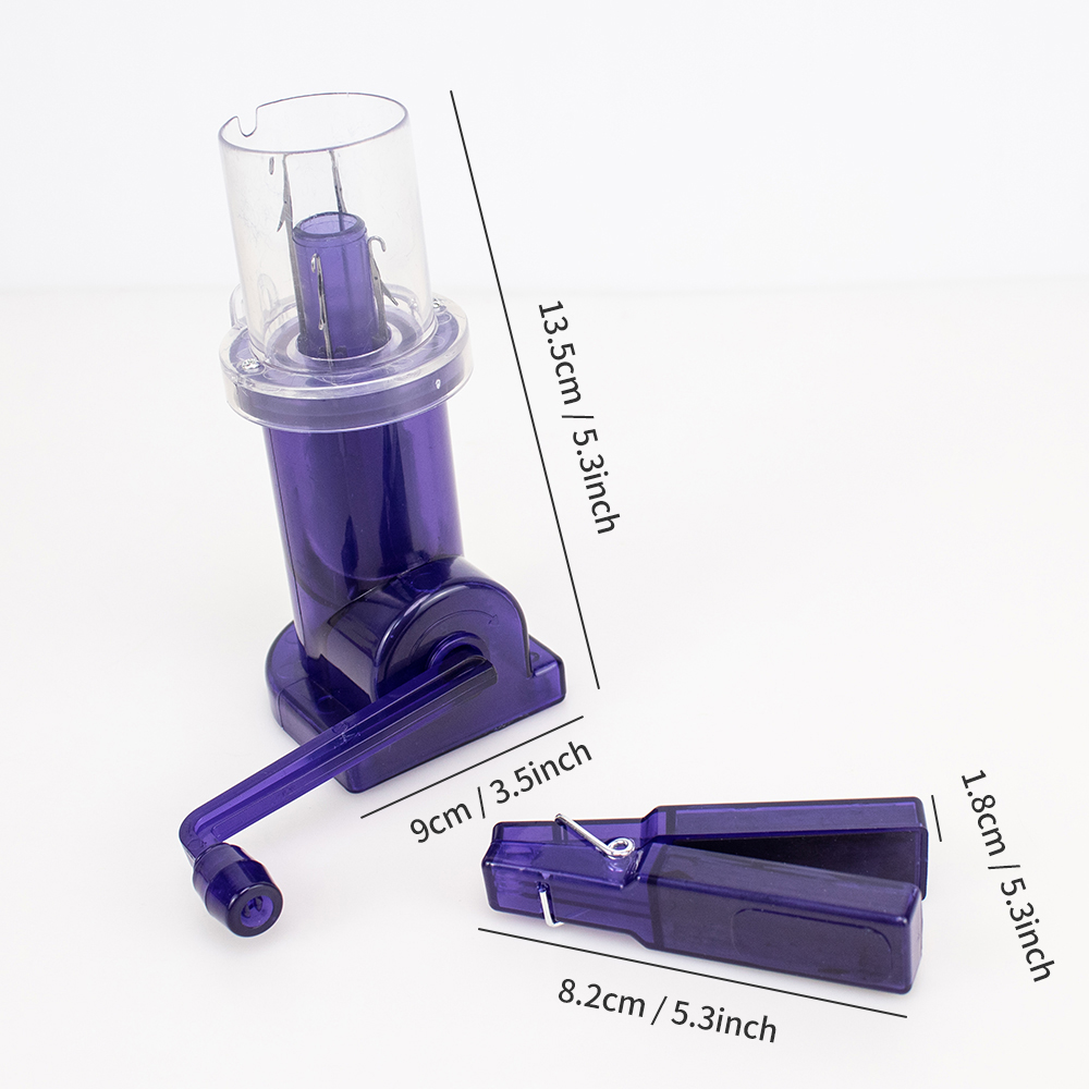 Portable Hand Knitting Machine Embellishment Knit Loom with Hand Crank Accessories - Image 6