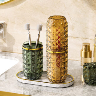 Portable Toothbrush Storage Case Bathroom Toothpaste Holder
