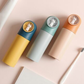 Portable Toothbrush Storage Case Toothpaste Holder Box