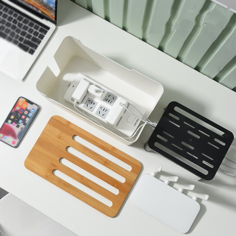 WiFi Router Storage Box Wire Cable Storage Case Organizer Box For Household - Image 5