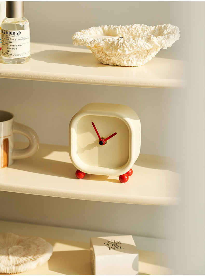 Cute Modern Wooden Table Top Clock For Home Decoration - Image 5
