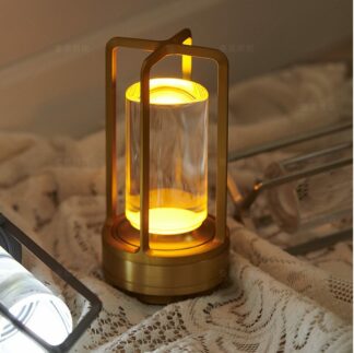 2000Mah Rechargeable Cross Table Lamp Desktop Night Light Touch Light USB Camping Light Outdoor Home