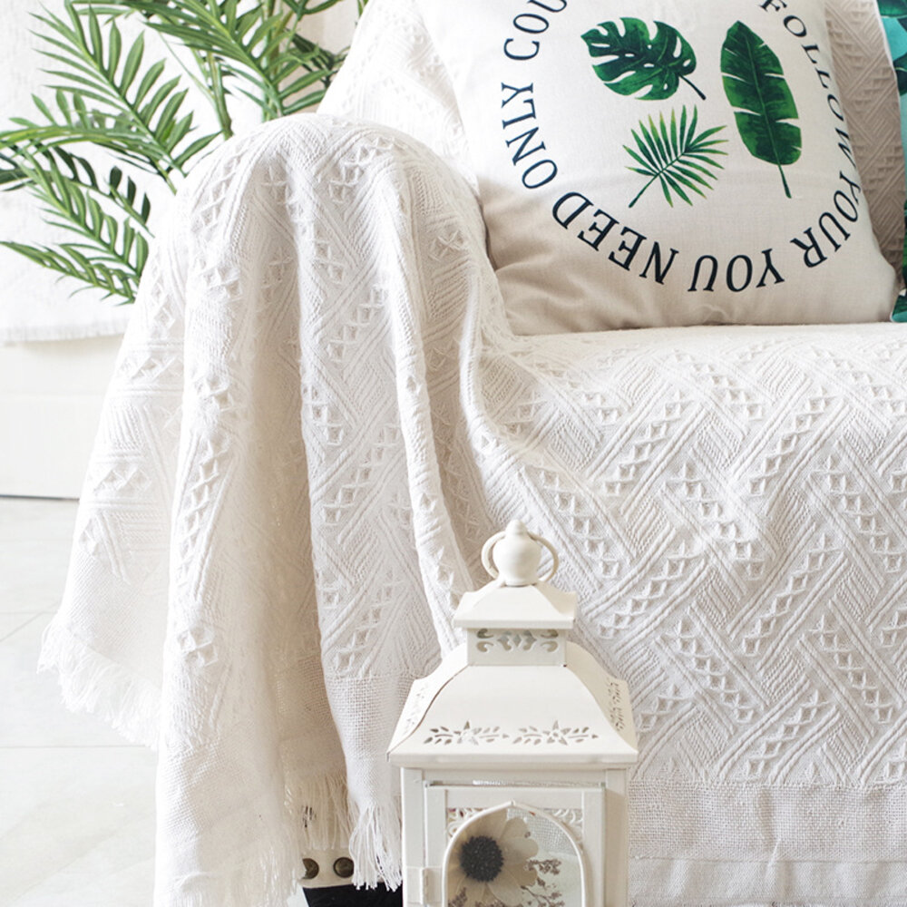 Pure Cotton Sofa Throw Blanket For Home Decoration - Image 5