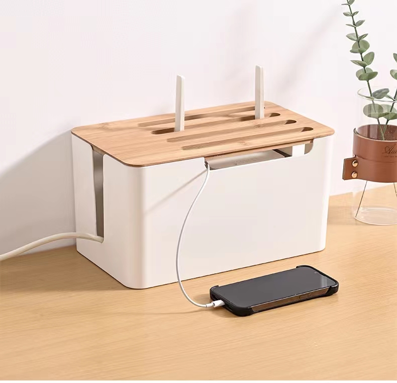 WiFi Router Storage Box Wire Cable Storage Case Organizer Box For Household - Image 4