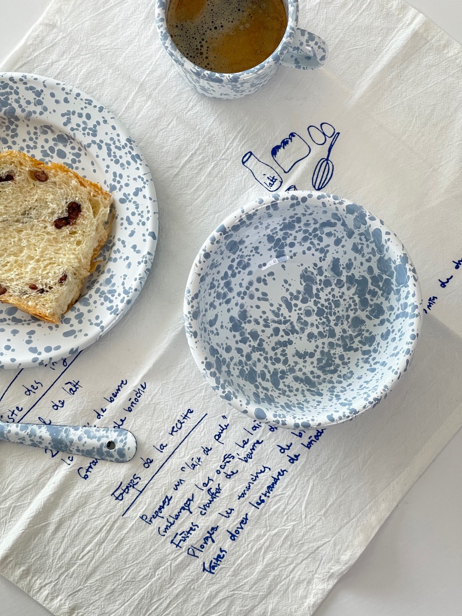 Decor Splash Blue Ink Dinnerware Set, 4PCS/Set - Image 5