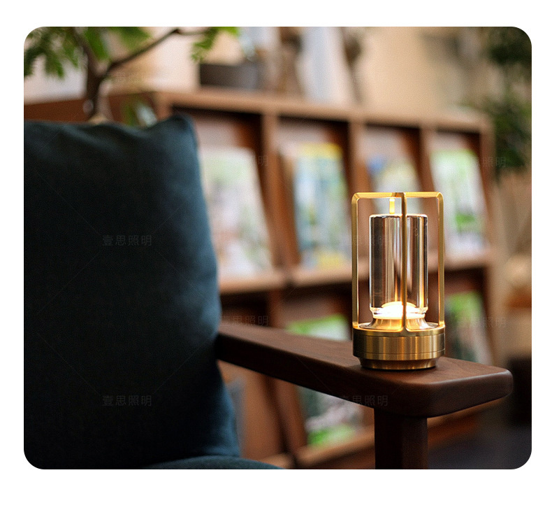 2000Mah Rechargeable Cross Table Lamp Desktop Night Light Touch Light USB Camping Light Outdoor Home - Image 2