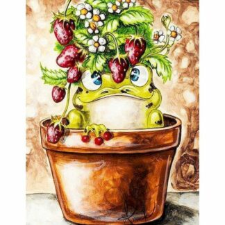 Painting By Number Animal Frog On Canvas