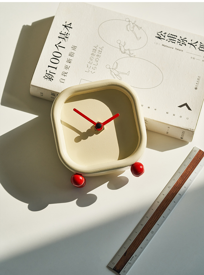 Cute Modern Wooden Table Top Clock For Home Decoration - Image 6