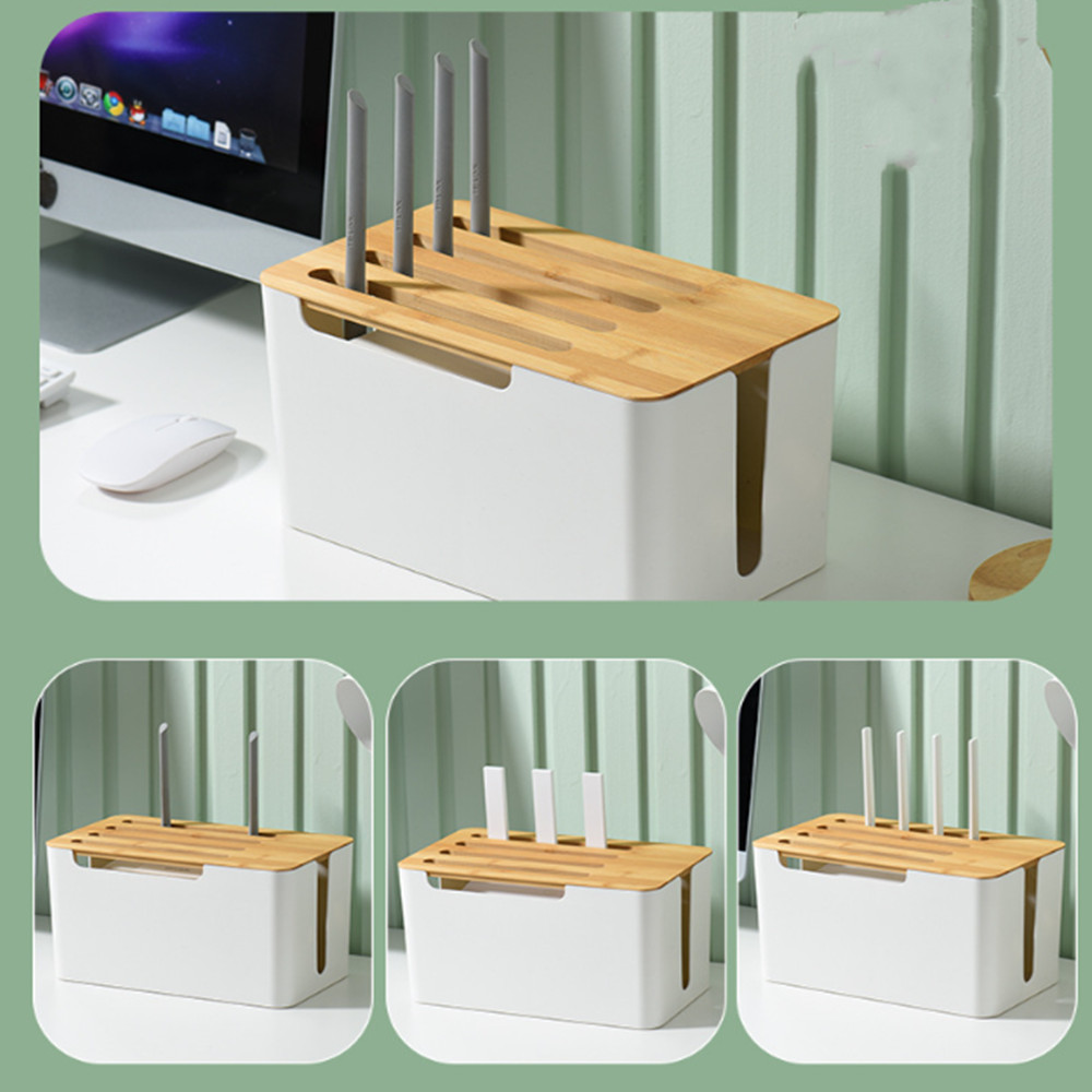 WiFi Router Storage Box Wire Cable Storage Case Organizer Box For Household - Image 7