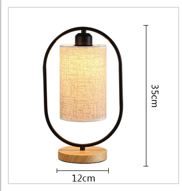 Nordic Style Solid Wood LED Table Lamp Dimming Night Light - Image 4